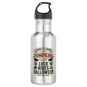 Halloween vrachtwagenchauffeur shirt met zwarte ka waterfles 