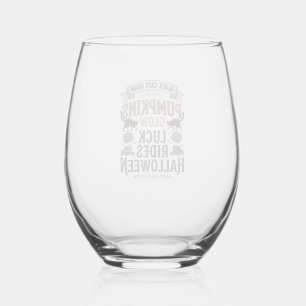 Halloween vrachtwagenchauffeur shirt met zwarte ka wijnglas zonder voet