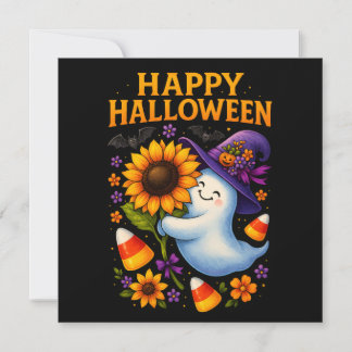 Halloween vriendelijke Ghost Greetings Kaart