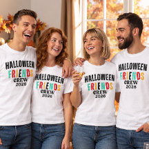 Halloween Vrienden Crew 2026 T-Shirt
