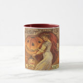 Halloween  Vrouw en Jack o Lantern Coffee Mok (Midden)