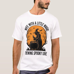 Halloween Vrouw Shirt Vintage Heks Ketel Humor
