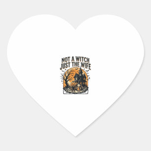 Halloween Vrouw Shirt Vintage Spookhuis Design Hart Sticker