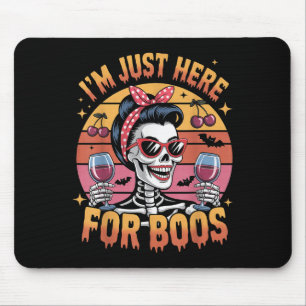 Halloween Vrouwen Grappig Ik Ben Hier Voor De Boos Muismat