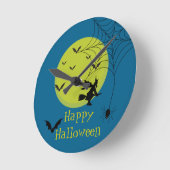 Halloween wandklok ronde klok (Hoek)