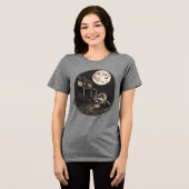 Halloween Wasbeer Tri-Blend Shirt (Voorkant volledig)