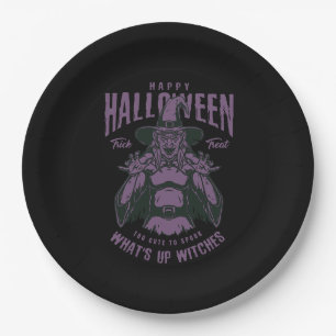 Halloween “Wat doen jullie Heksen” Papieren Bord