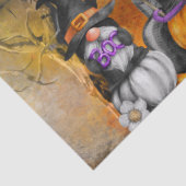 Halloween Waterverf Gnomes Tissuepapier (Detail)