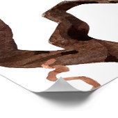 Halloween Waterverf: Haunted House Pattern. Poster (Hoek)