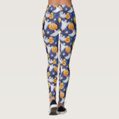 Halloween Waterverf Patroon Leggings (Achterkant)