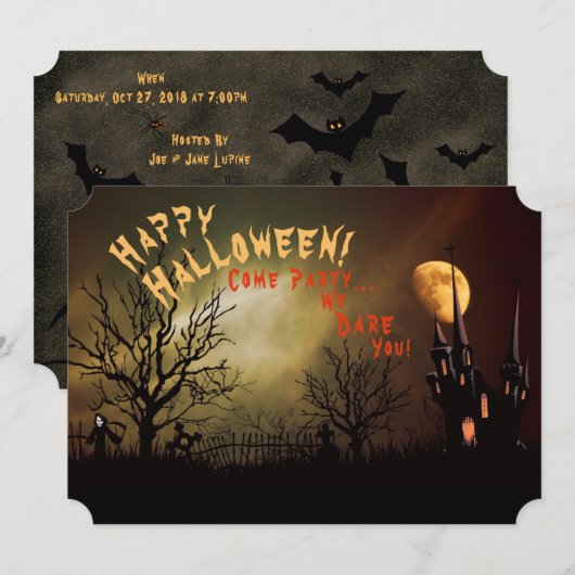 Halloween - We zijn u bang Kaart (Voorkant / Achterkant)