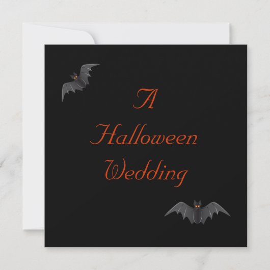 Halloween Wedding - Bat Duo [a] Kaart (Voorkant)