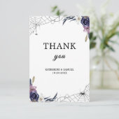 Halloween Wedding Bedankkaart (Staand voorkant)