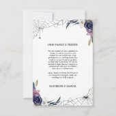 Halloween Wedding Bedankkaart (Achterkant)