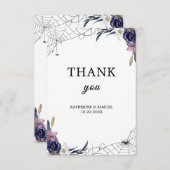 Halloween Wedding Bedankkaart (Voorkant / Achterkant)