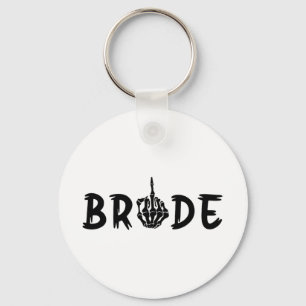 Halloween Wedding Bride Groom Skeleton tot de dood Sleutelhanger