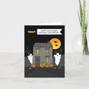 Halloween Wedding Jubileum Kaart