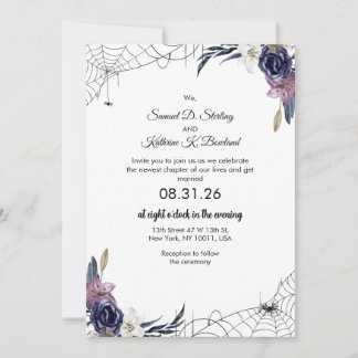 Halloween Wedding Kaart