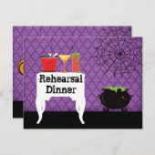 Halloween Wedding Rehearsal Dinner Uitnodiging (Voorkant / Achterkant)