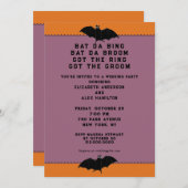 Halloween Wedding Shower-uitnodiging Kaart (Voorkant / Achterkant)