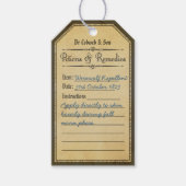 Halloween weerwolf afweermiddel labels cadeaulabel (Voorkant)