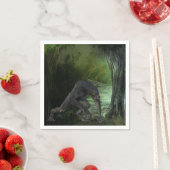 Halloween weerwolf donker bos servet (Insitu)