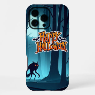 Halloween weerwolf en pompoenen iPhone 16 pro max hoesje