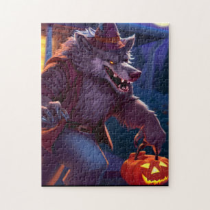 Halloween/weerwolf/herfst/herfst Legpuzzel
