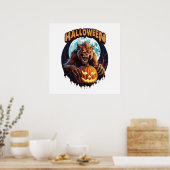 Halloween Weerwolf Poster (Keuken)