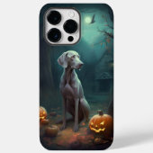 Halloween Weimaraner met pompoenen eng Case-Mate iPhone Case (Achterkant)