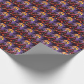 Halloween Weimaraner Vampire Pumpkins eng Cadeaupapier (Hoek)