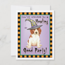 Halloween Welsh Springer Spaniel Invitation