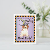 Halloween Welsh Springer Spaniel Invitation (Staand voorkant)