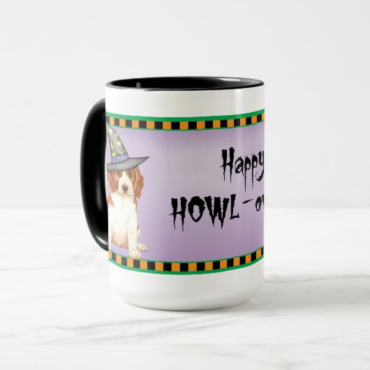 Halloween Welsh Springer Spaniel Mok (Voorkant links)