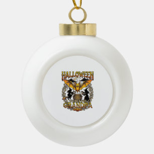 Halloween Wensen Opa Vleermuis Heksen Ketel_1 Keramische Bal Ornament