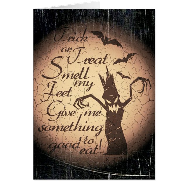 Halloween Wenskaart (Voorkant)