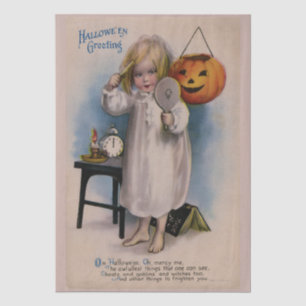 Halloween Wenskaart Decoupage Tissuepapier
