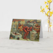 Halloween Wenskaart - Devlish Greeting Kaart (Gele Bloem)