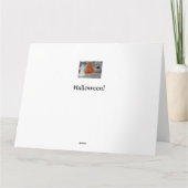 Halloween Wenskaart Kaart (Achterkant)