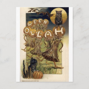 Halloween Wenskaarten Klassieke Posters Briefkaart