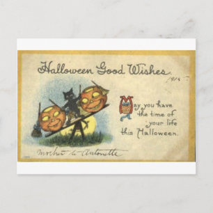 Halloween Wenskaarten Klassieke Posters Briefkaart