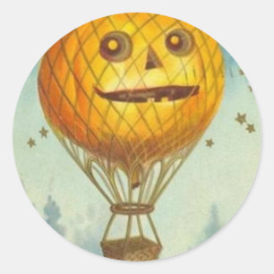 Halloween Wenskaarten Klassieke Posters Ronde Sticker