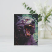 Halloween Werewolf Briefkaart (Staand voorkant)