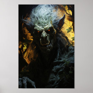 Halloween Werewolf Poster