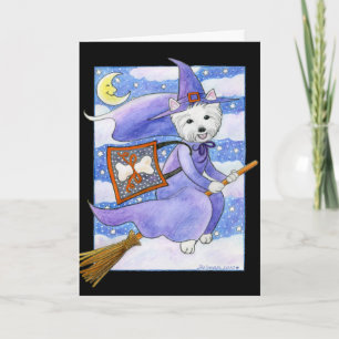 Halloween Westie Dog Kaart
