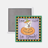 Halloween Westie Magneet (Voorkant / Achterkant)