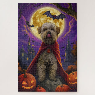 Halloween Wheaten Terrier Vampire Pumpkins eng Legpuzzel