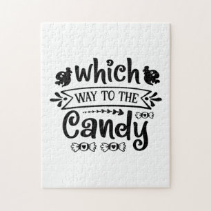 Halloween Which Way To The Candy Birthday Legpuzzel