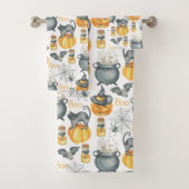 Halloween Whimsical Cauldron et Motif de chats (En situation)