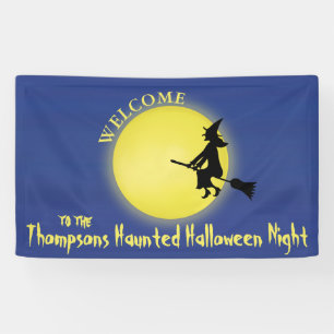 Halloween Whimsical Flying Witch Spooky Fun Spandoek